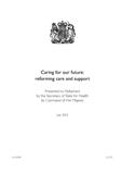 Care and Support White Paper 2012