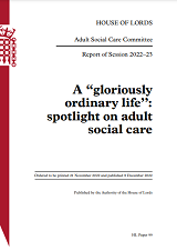 A gloriously ordinary life’ spotlight on adult social care cover