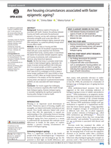 Are housing circumstances associated with faster epigenetic ageing COVER