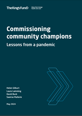 Commissioning community champions: Lessons from a pandemic COVER