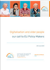 Digitalisation and Older People: Our call to EU policy makers COVER