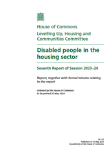 Disabled people in the housing sector COVER