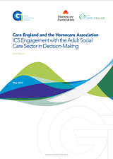 ICS Engagement with the Adult Social Care Sector in Decision Making cover