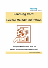 Learning from Severe Maladministration COVER