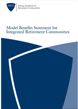 Model Benefits Statement for Integrated Retirement Communities COVER