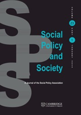 Social Policy and Society journal COVER