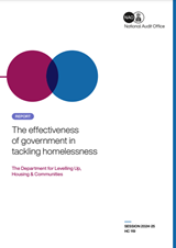 The effectiveness of government in tackling homelessness Cover